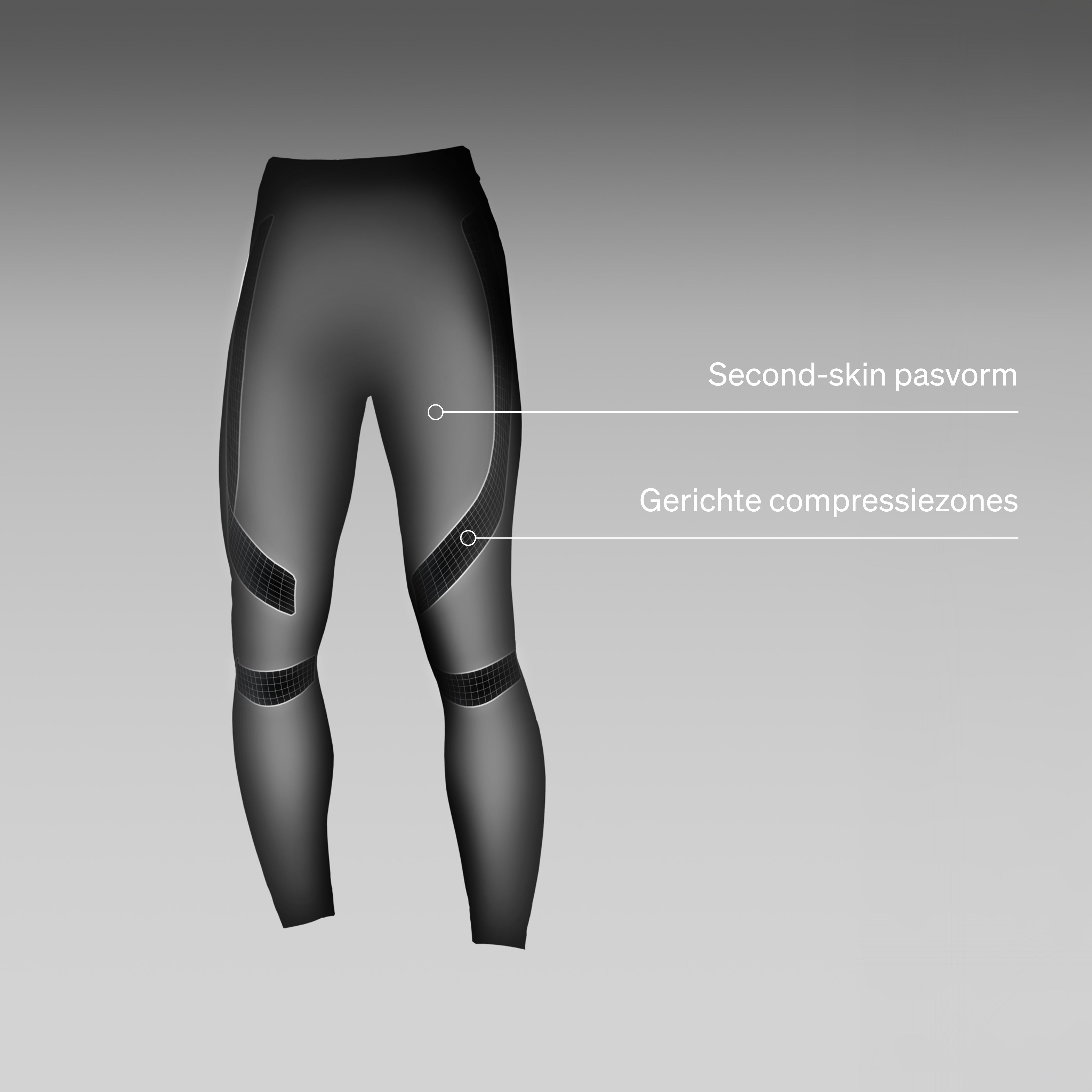 Running Tights Women | Black / Light Grey