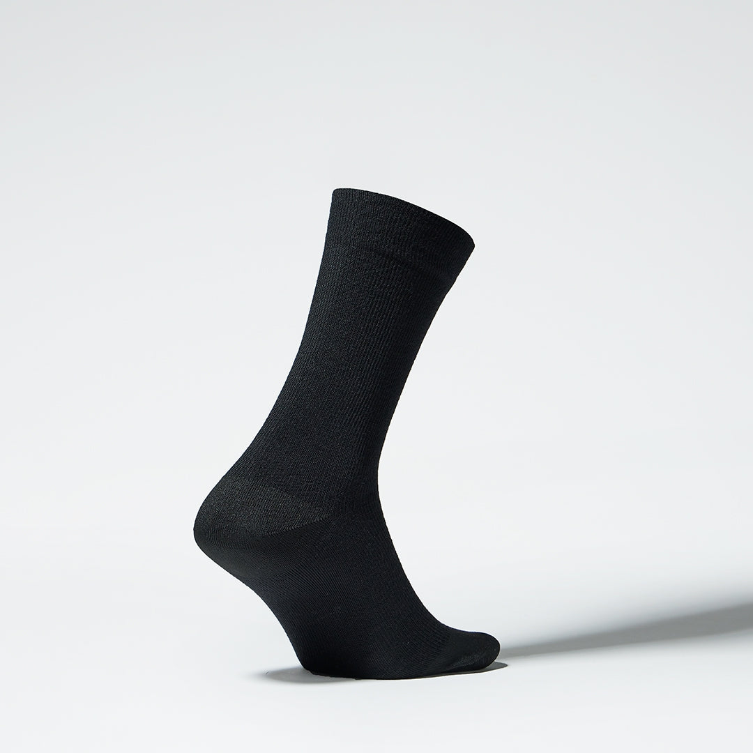 Mid calf sale black socks