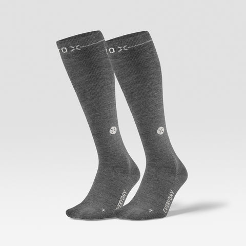 Merino Everyday Socks Men 2-Pack | Dark Grey / White