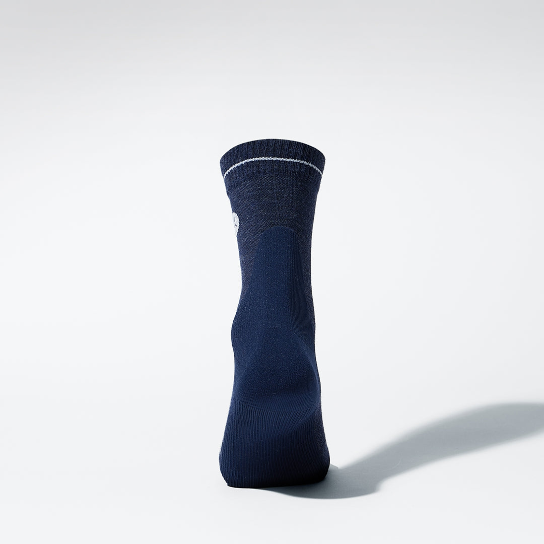 Merino Hiking Ankle Socks Men | Blue / Light Grey