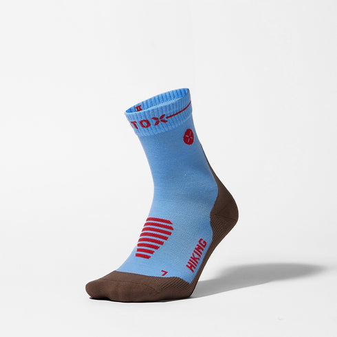 Merino Hiking Ankle Socks Women | Blue / Brown