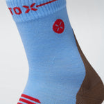 Merino Hiking Ankle Socks Women | Blue / Brown