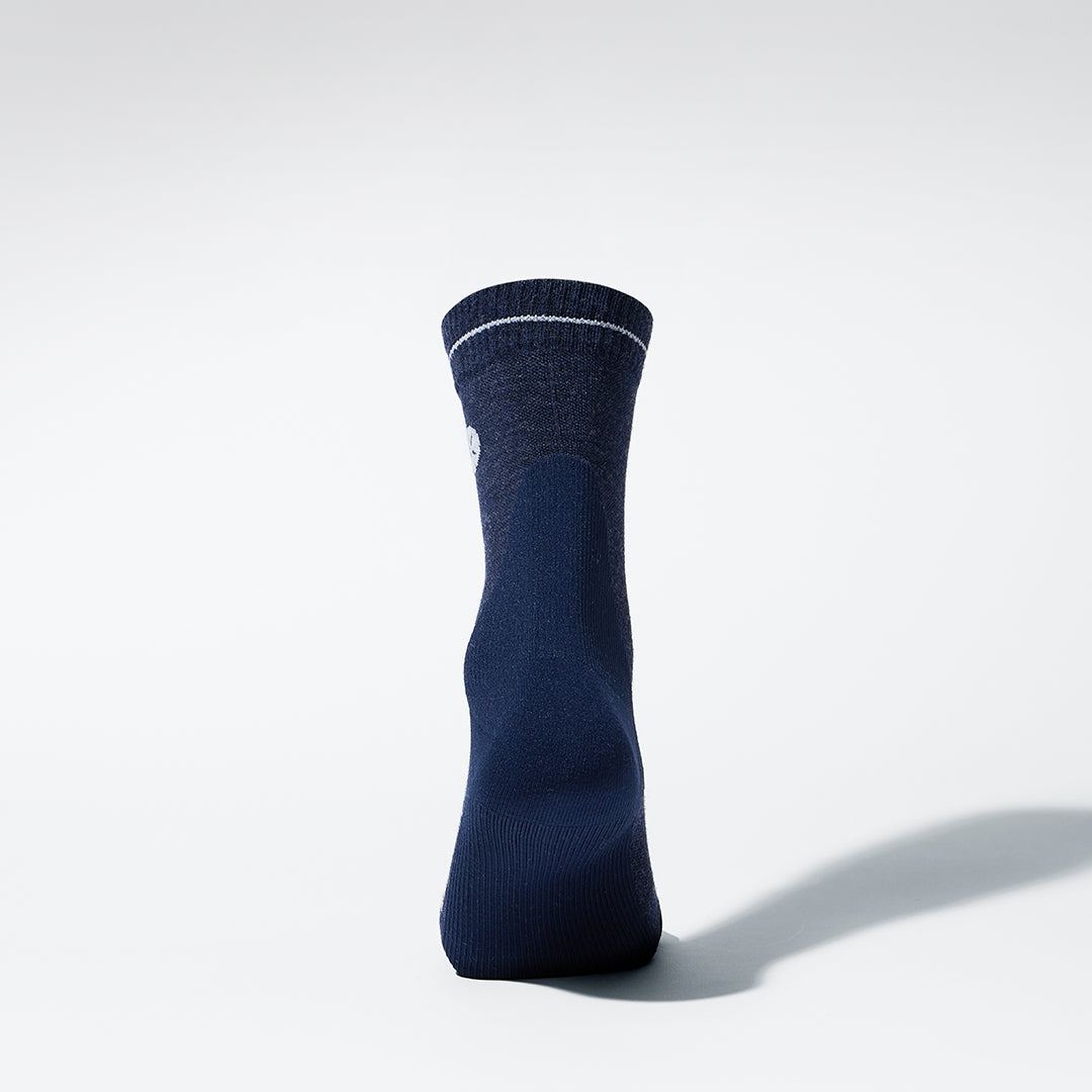 Merino Hiking Ankle Socks Women | Blue / Light Grey