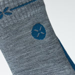 Merino Hiking Ankle Socks Women | Silver Grey / Teal