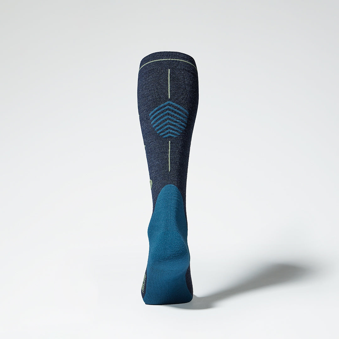 Merino Hiking Socks Men | Dark Blue / Olive