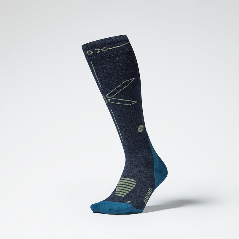 Merino Hiking Socks Men | Dark Blue / Olive