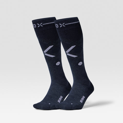 Merino Skiing Socks Women 2-Pack | Navy / White