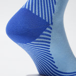 Merino Skiing Socks Men | SkyBlue / OrangeFluo