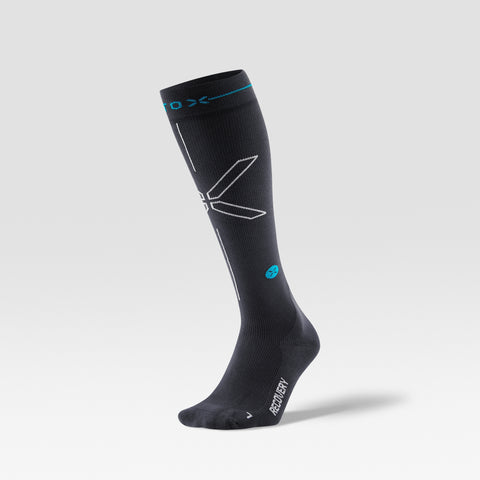 Recovery Socks Men | Charcoal / Bright Blue