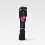 Reflective Running Socks Women | Black / Pink