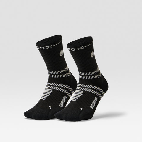 Running Ankle Socks Women 2-Pack | Black / Light Grey
