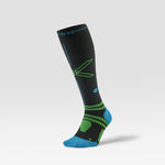 Running Socks Men | Charcoal / Bright Blue