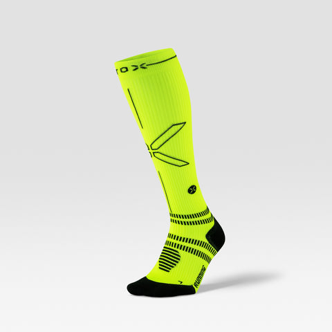 Running Socks Men | Yellow Fluo / Black