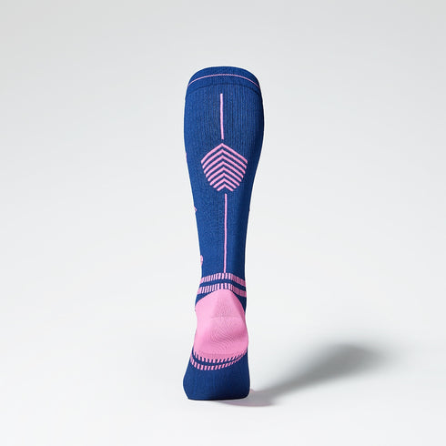 Running Socks Women | Dark Blue / Pink