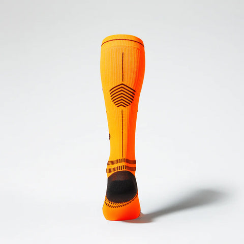 Running Socks Women | Orange Fluo / Black