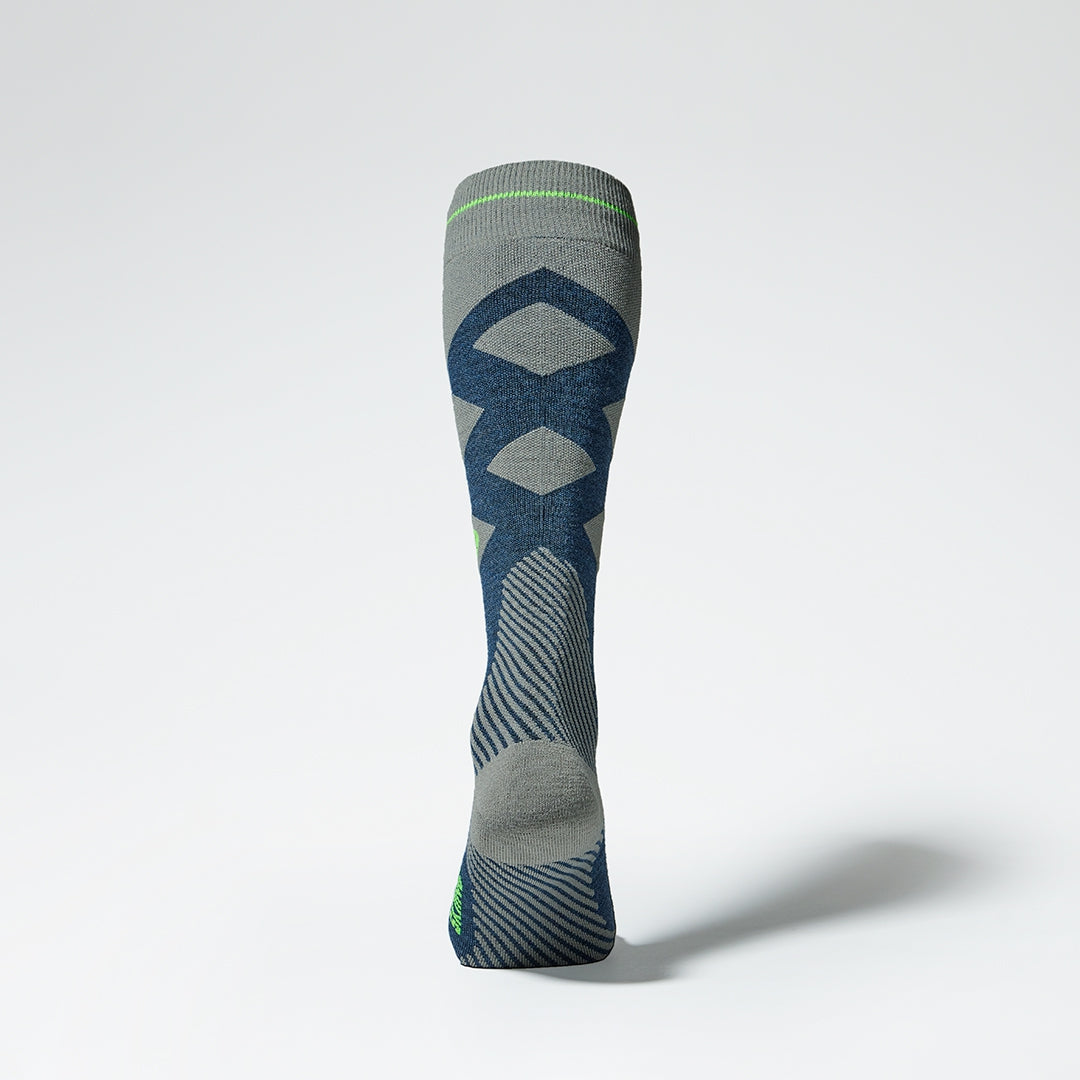 Merino Skiing Socks Men | Blue / Green