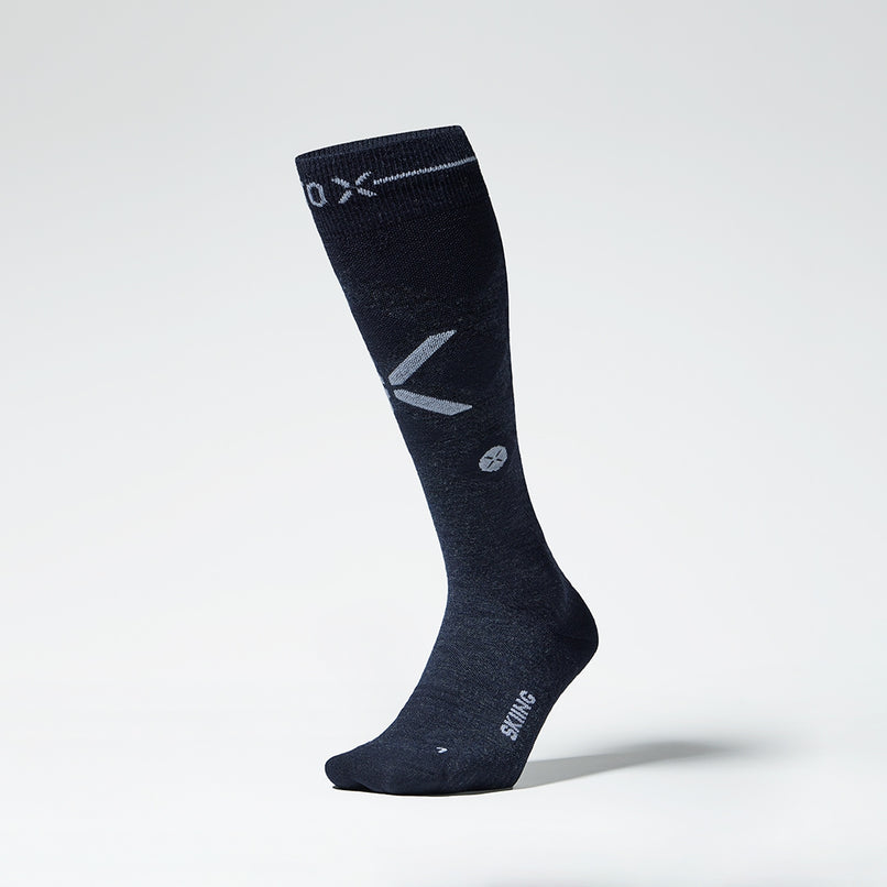 Merino Skiing Socks Men | Navy / White