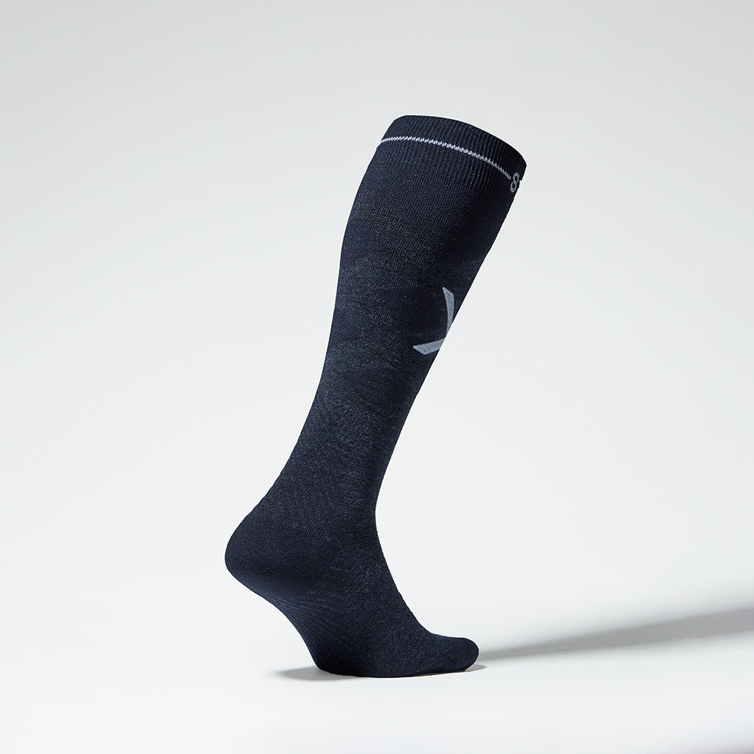 Merino Skiing Socks Men | Navy / White