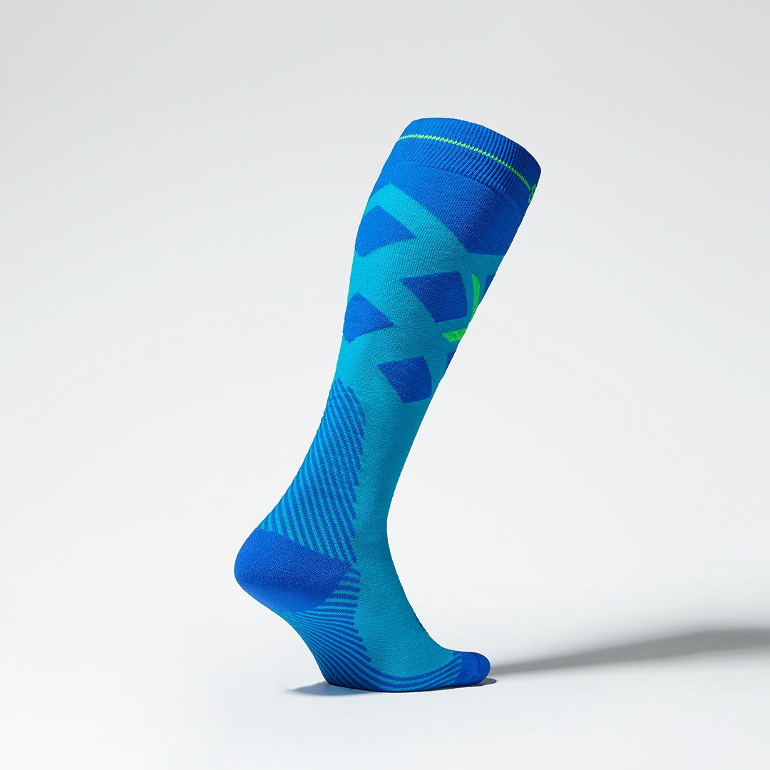 Merino Skiing Socks Men | Turquoise / Cobalt