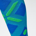 Merino Skiing Socks Men | Turquoise / Cobalt