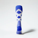 Merino Skiing Socks Women | White / Cobalt