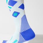 Merino Skiing Socks Women | White / Cobalt