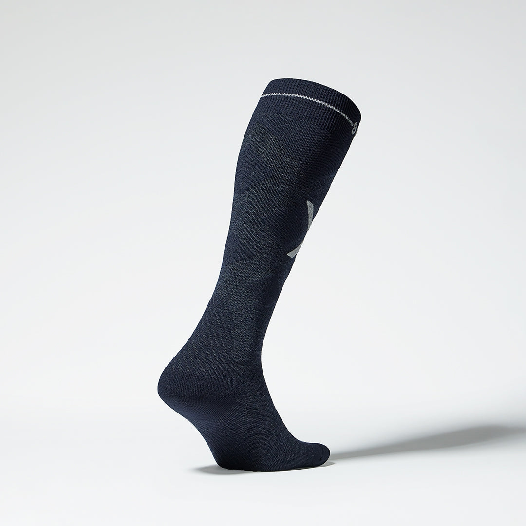 Merino Skiing Socks Women | Navy / Pink