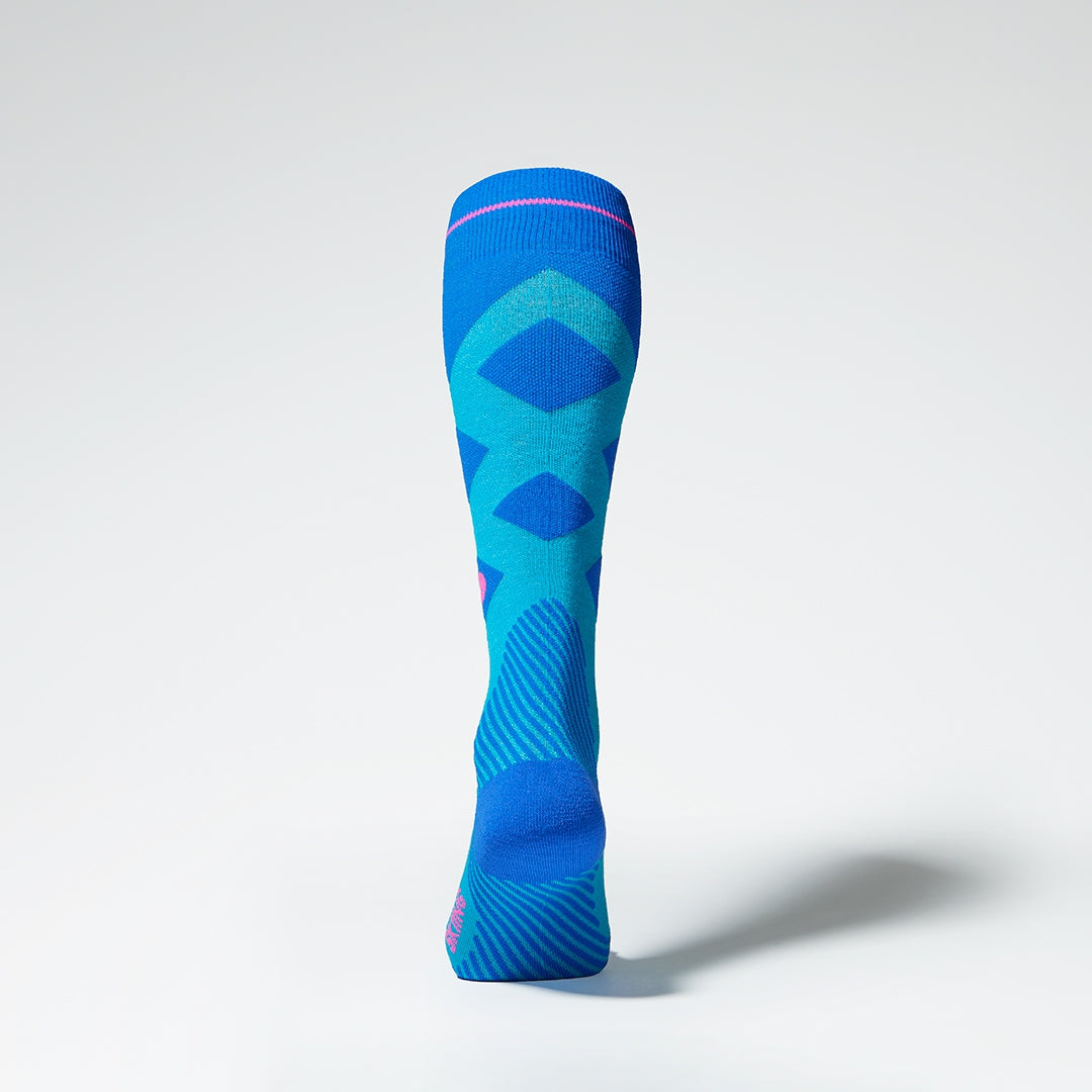 Merino Skiing Socks Women | Turquoise / Cobalt