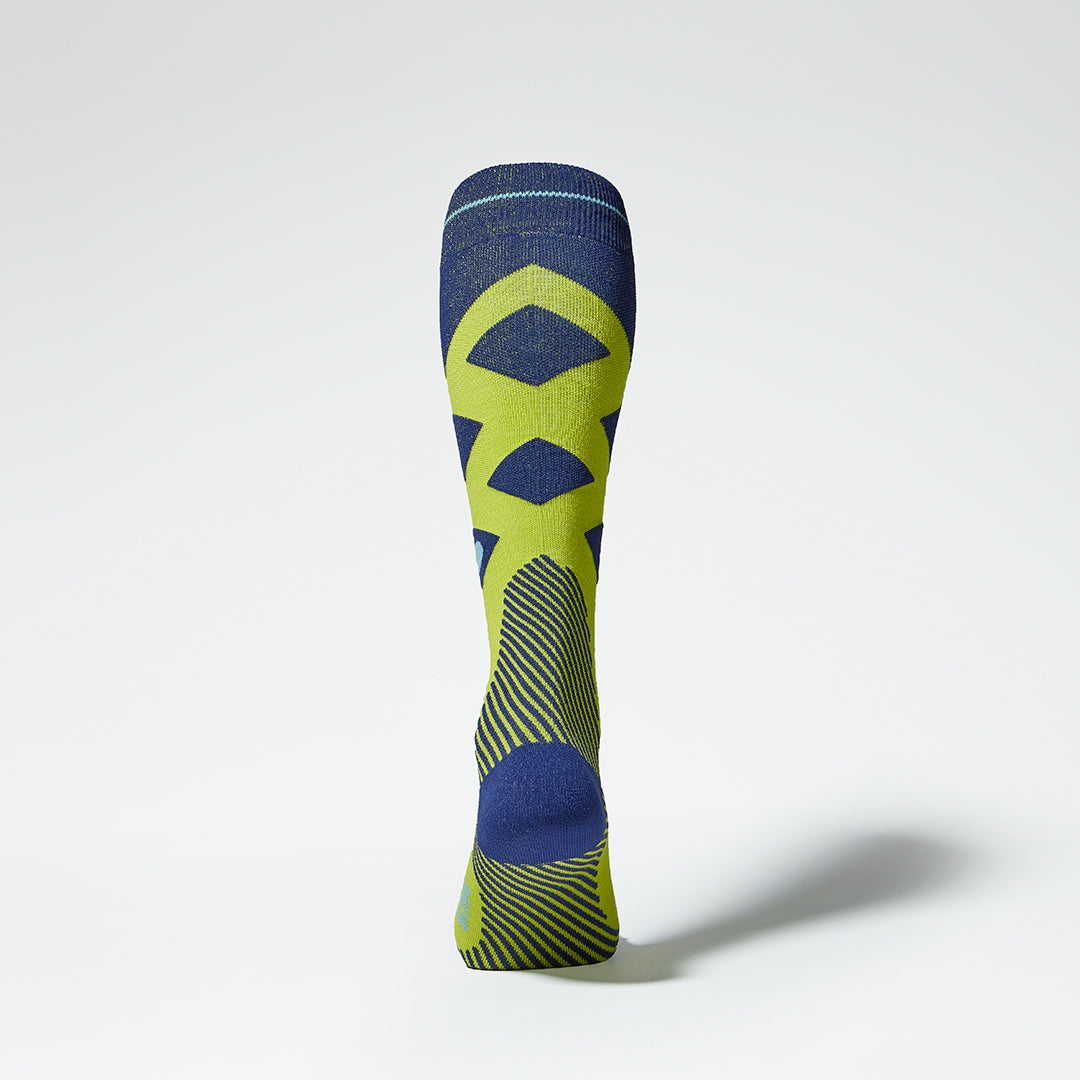 Merino Skiing Socks Men | Yellow / Blue