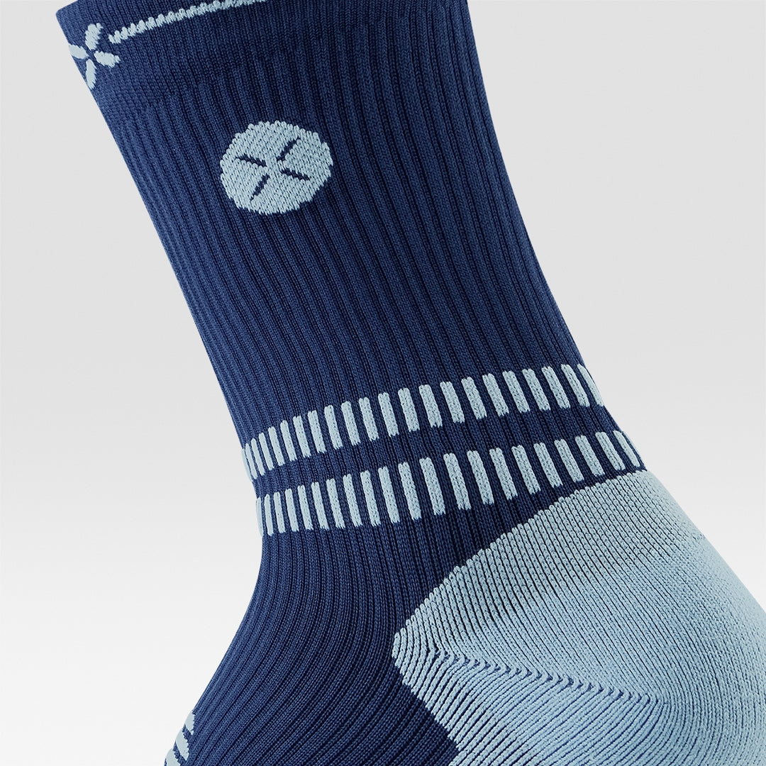 Chaussettes Multisport Mi-Hautes Ultra Légères Bleu Clair/Rose Fluo - Confort Exceptionnel OTSO