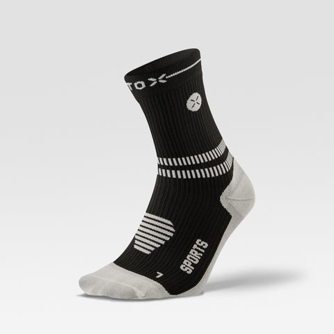 Sports Ankle Socks Women | Black / Light Grey