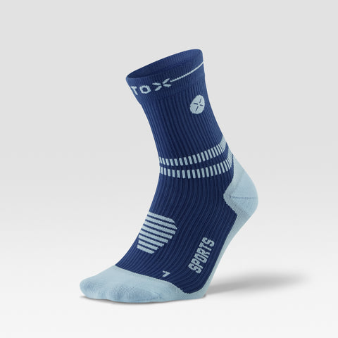 Sports Ankle Socks Women | Dark Blue / Light Blue