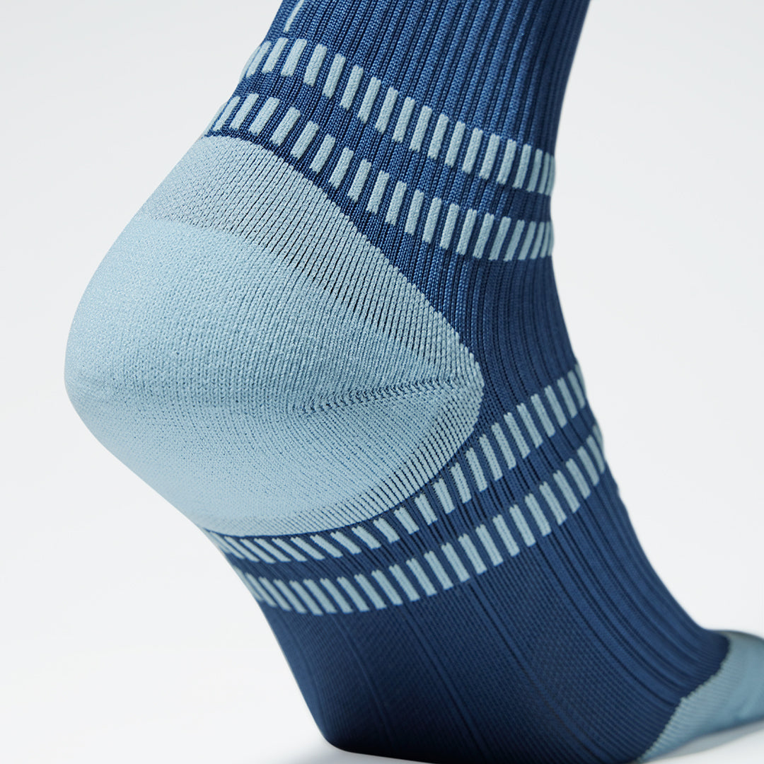 2XU Hyoptik Reflective Compression Running Socks Grey Turquoise NEW Womens  XS L