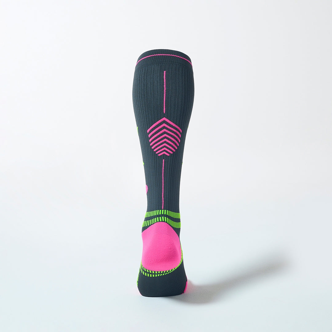 Sports Socks Women | Charcoal / Fuchsia