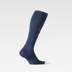 Ultralight Skiing Socks Men | Blu / Red Fluo