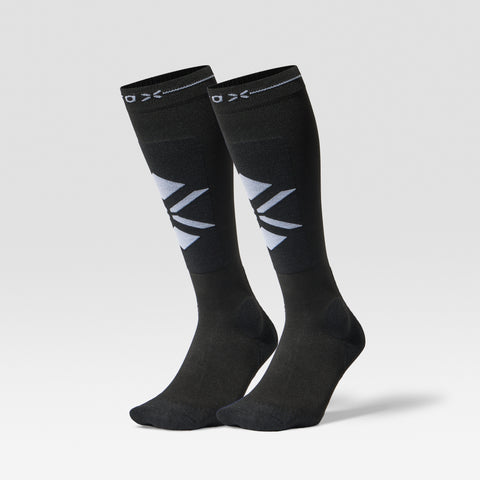 Ultralight Skiing Socks Men 2-Pack | Black / White