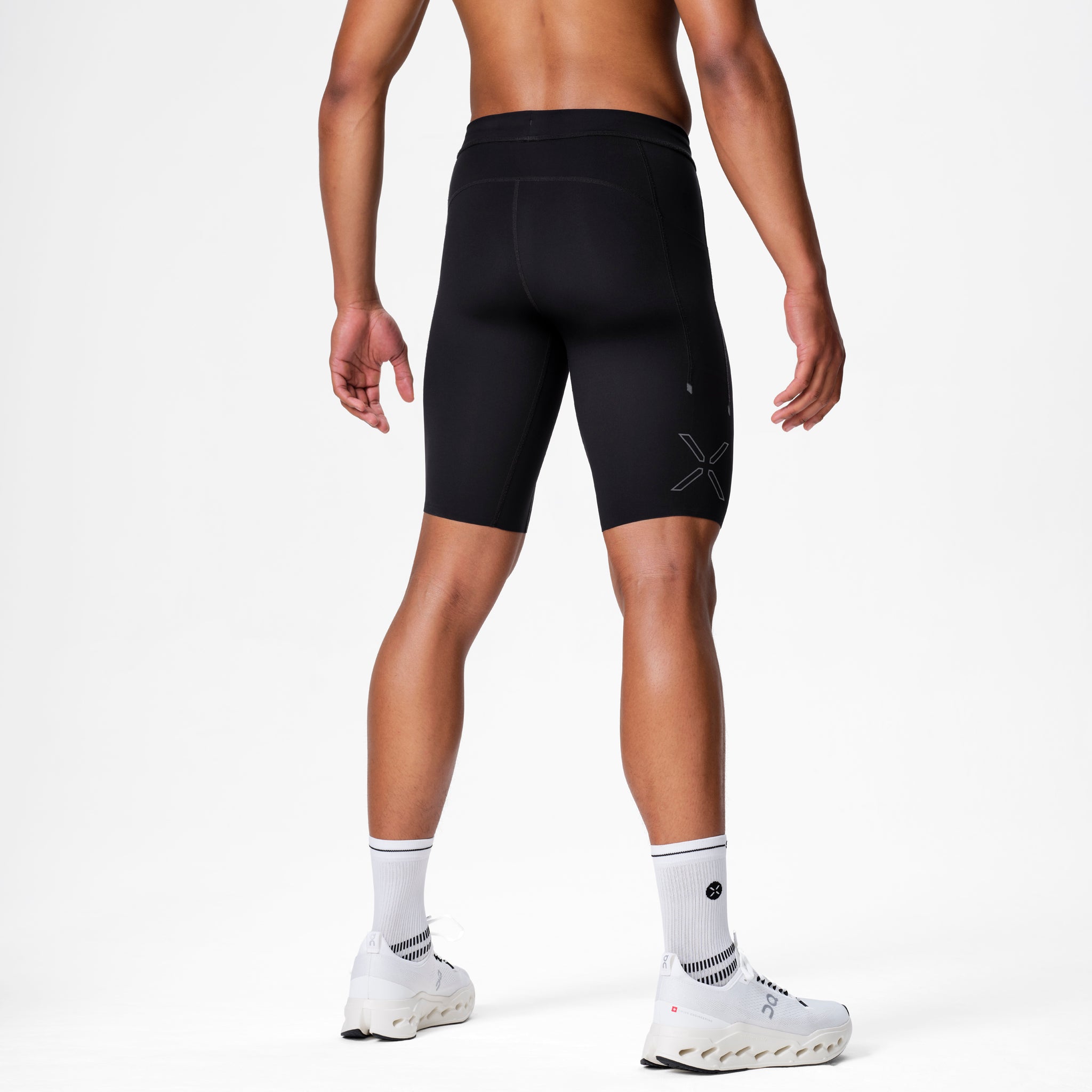 Running Shorts Men | Black / Light Grey