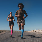 Running Socks Men | White / LightBlue