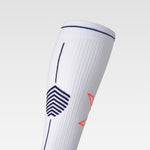 Running Socks Men | White / Orange Fluo