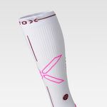 Running Socks Women | White / Bordeaux