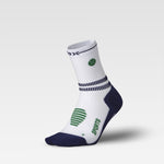 Sports Ankle Socks Men | White / Navy / Green
