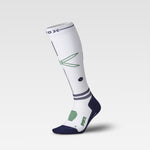 Sports Socks Men | White / Navy / Green