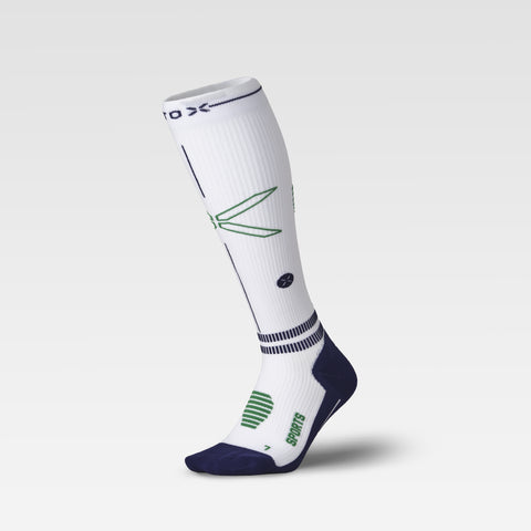 Sports Socks Men | White / Navy / Green